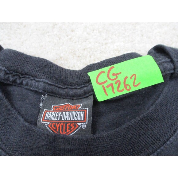 Harley Davidson Shirt Men Large Black Las Vegas Nevada Biker Motorcycle Mechanic - Picture 7 of 11